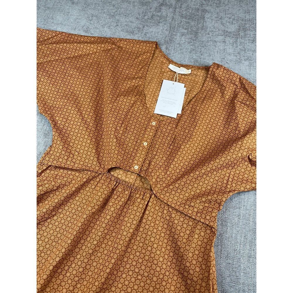 Christy Dawn Maxi Dress in Warm Brown